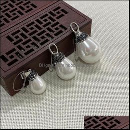 Charms Jewellery Findings & Components Natural Pearl Shell Pendant Aessories Long-Lasting Lustre Round Elegant Pure Colour Inlaid Handmade Char