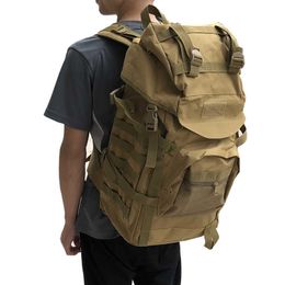50L Large Tactical Backpack Military Bag Army Outdoor Backpack Camping Men Tactical Military Cycling Hiking Sports Climbing Bags Q0721