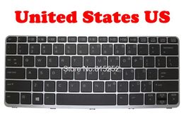 2022 teclado nsk Teclados US / Espanha SP teclado para Elitebook Folio 1020 G1 g2 752962-071 752962-071 9z.nbmbv.10s NSK-CT1BV MP-13U83USJ930
