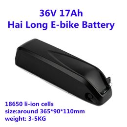 GTK Hai Long 36V 17Ah Electric Bicycle E-bike Battery Pack Rechargeable 10S 18650 Li-ion Waterproof