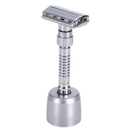 Adjustable Double Edge Shaving Safety Razor Shaver Blades Zinc Alloy Chrome Razors With Case