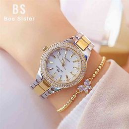 Crystal Women Luxury Brand Watch Silver Gold Female Watches Diamond Bracelet Wrist Watches Stainless Steel Women Wristwatch 210527
