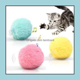 Cat Toys Supplies Pet Home & Garden Funny Interactive Fluffy Smart Touch Sound Ball Catnip Training Simation Squeaker Products Toy For Cats