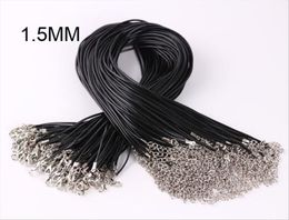 한국어 왁스 코드 펜던트 로프 1.5mm 2.0mm 검은 목걸이 도매