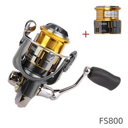 800 1000 Trout Fishing Reel With FS Spare Reel 5.2:1 9+1BB Spinning Saltwater