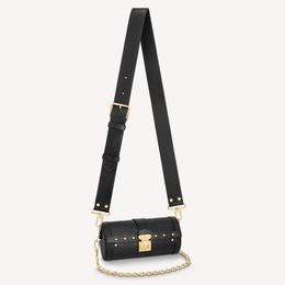 Designer Crossbody Mini Bags Handbag Chain baguette bag,Mono Canvas, cowhide,rivet and an S-lock decoration luxury shoulder bag high quality purse M57835 M58655