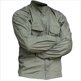 Newest Tactical Long Sleeve Shirt Military Tactical Soldiers Uniform High Quality Multi-Pockets Cargo Shirts Camouflage Clothes P0812