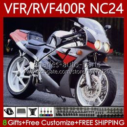 Bodywork Kit For HONDA RVF VFR 400 VFR400 R 400RR 1987-1988 Bodys 78No.186 VFR400R VFR400RR NC24 V4 87 88 RVF400R Red black VFR 400R RVF400 R 1987 1988 MOTO Fairings