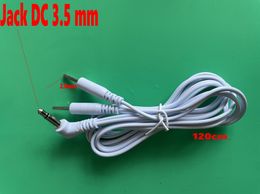 DHL 600pcs Replacement Electrode Lead Wires Cable Cord 3.5mm/2.5mm Plug to 2.0mm Pin Connectors For TENS/EMS Machines