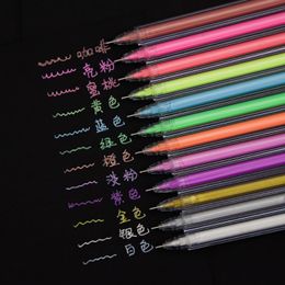 Highlighters 12 Pcs Colores Highlighter Sweet Candy Text Marker Pen Creative Gift Drawing Diy Doodling School Supply Coloured Stationery