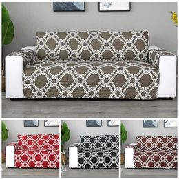 quilted couch cover Australia - Chair Covers Modern Sofa For Living Room Quilted Anti Slip Couch Cover Classic Printed Furniture Protector 1 2 3Seater