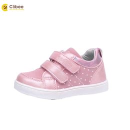 CLIBEE Toddler Boy Girl Unisex Casual Sneaker Kids Comfort Running Shoes with Leather Arch Support Insock and Non-Slip Outsole 210329