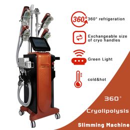 Multifunctional Cryolypolysis Body Shaping Equipment Vacuum Therapy Fat Freezing Machine 40k Cavitation Cellulite Removal Non-Invasive Operation