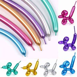 Wholesale 50 Pcs Strip Long Shape Party Balloon Tying Twist Modelling DIY For Kids Birthday Wedding Christmas