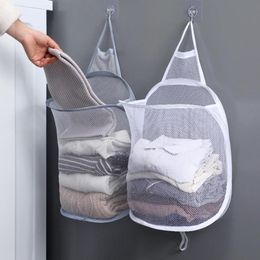 bin laundry hamper UK - Storage Boxes & Bins Laundry Basket Wall-Mounted Foldable Classification Polyester Space-Saving Clothes Hamper For Home Bucket Waterproof