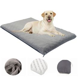 Large Dog Bed Mat Orthopaedic Memory Foam Dog house Removable Washable luxury dog sofa bed For Small Medium Large Pet Supplies 210915