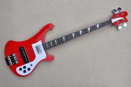 Red body 4 Strings Electric Bass guitar with Rosewood Fretboard,Chrome hardware,Provide Customised services