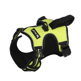 1000D Oxford Cloth Dog Harness With Elastic Handle Adjustable Dog Vest Walk Harnesses For Medium Large Dogs German Shepherd 210712