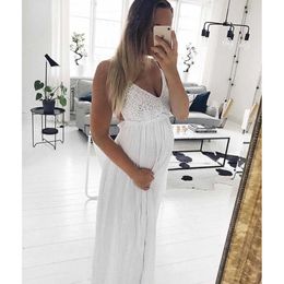 Backless dress Maternity Dresses For Photo Shoot Clothes Pregnancy Dress Photography Maternity Photography Prop Party Slip Dress X0902