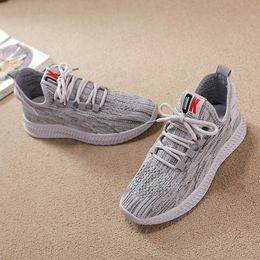 2021 Super Light Breathable Running Shoes Mens Womens Sports Knit Black White Pink Grey Casual Couples Sneakers SIZE 35-41 WY01-F8801