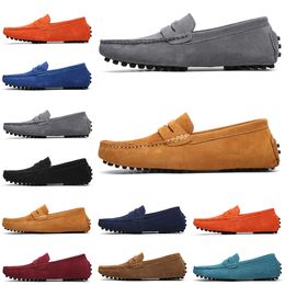 fashion-women Flat casual shoes Authentic cowhide Metal buckle Ladies leather Mules Princetown Men Trample Lazy Dress shoe