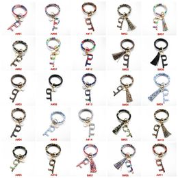 Party Favor hot Bracelet Touchless Key Chain No Touch Elevator Door Hook Opener Contactless Bracelet Acrylic Key Ring Party Favor Gift