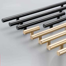 EGA Nordic wardrobe extended handle golden American black Aluminium drawer single hole
