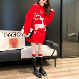 Christmas Sweater snowman For gift Santa reindeer Pullover Womens Mens 3D Jerseys and Sweaters Tops Autumn Winter Clothing 210427