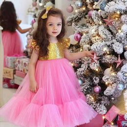 2021 Baby Girl Dress Elegant Tutu Princess Dress For Girls Wedding Evening Dress For Girl Gown Children Clothing Vestidos Q0716