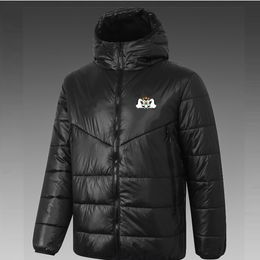 21-22 Burkina Faso Men's Down hoodie jacket winter leisure sport coat full zipper sports Outdoor Warm Sweatshirt LOGO Custom