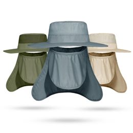 Outdoor Hats Fishing Hat Sun Cap With 360°UV Protection And Neck & Face Flap Full Coverage Waterproof For Man Women
