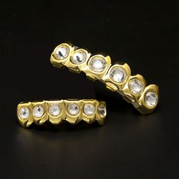 Hip-Hop Gems Grillz Gold For Men Cool Hiphop Tooth Jewelry Silicone Model Vampire Hip Hop Jewelries 2020 New Arrival