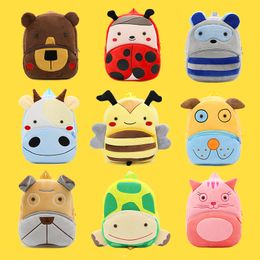Cute Kids Toddler Backpack Household Sundries Plush Toy Animal Cartoon Children Bag for 2~5 Years Baby TX0068