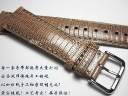 18 19 20 21 22 Mm Handmade Genuine Leather Lizard Skin Watchbands Vintage Wrist High Quality Watch Band Strap for Branded Watch H0915