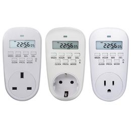 Timers Electronic Digital Timer Switch EU US FR BR Plug Kitchen Outlet 230V 7 Days Programmable Timing Plug-in Power Socket 2021