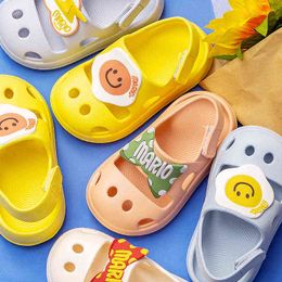 Cute Girls Shoes Summer Croc Slippers Baby Boys Kids Beach Shoes Cartoon Children Sandals Hole Girl Clogs Garden Shoes G1218