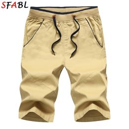 SFABL Fashion Brand Casual Shorts Men Summer Short Pants Male Drawstring Men's Breathable Comfortable 5XL 210806