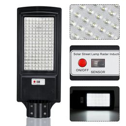 800/1000W LED Solar Street Light PIR Motion Sensor Outdoor Yard Wall Lamp+Remote - Without Remote 80LED
