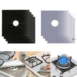 NEWStovetop Liner Gas Hob Protector Reusable Foil Gas Hob Range Stovetop Burner Protector Liner Cover Cleaning Mat Kitchen Tools EWD7654