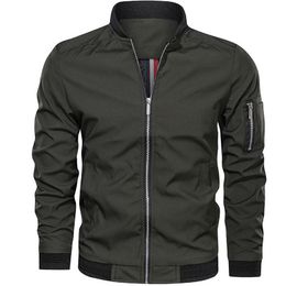 Men's Jackets Casual Jacket Streetwear And Bomber Simple British Style