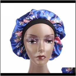 Wide-Breasted Satin Caps Hair Protection Cap Sleeping Hair Bonnets 10 Pieces One Set Xpube 8Gt5S