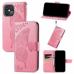 Print Big Butterfly Wallet Leather Cases For Iphone 15 14 13 Plus Pro Max Samsung Galaxy M54 S23 FE M34 5G Lace Flower Holder Card Slot Flip Cover Girls Lady Book Pouch