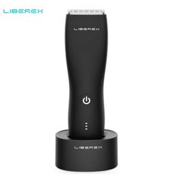 Liberex Electric Groyne Hair Trimmer for Men - Pubic Hair Trimmer Body Grooming Clipper Rechargeable Ultimate Male Hygiene Razor P0817