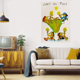 COOL IM POOL Huge Oil Painting On Canvas Home Decor Handpainted &HD Print Wall Art Pictures Customization is acceptable 21061123