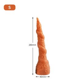 Soft Liquid Silicone Super Long Dildo Anal Plug With Powerful Sucker Male And Female Masturbation Tool Adult Sex Toys