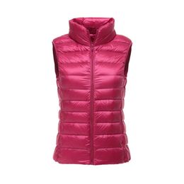 Winter down Women's autumn and light jacket large size vest