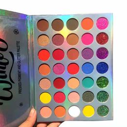 Long-lasting Waterproof 35 Colours Eyeshadow Makeup Brighten Matte & Glitter Pigment Pressed Powder Palette Natural Easy To Wear Cosmetics for Eyes