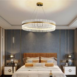 Pendant Lamps Modern Led Lamp For Living Dining Room Gold Circle Ring Hanging Chandeliers Lights Home Kitchen Loft Lighting Fixture
