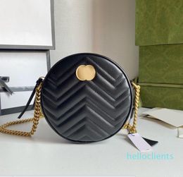 Top quality Women handbags purses shoulder clutch hobo bags Luxury designer genuine leather crossbody bag code Round