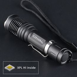 led laser flashlights UK - Convoy M2 Cree XPL HI LED, DTP plate, 7135*8 biscotti, smooth reflector,18650 flashlight ,Torch 210322